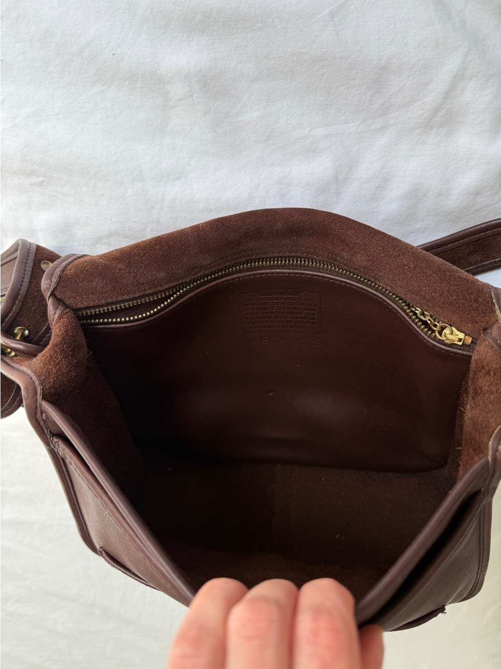 Coach Vintage Stewardess Bag Brown Leather Style 9525 Made in Original NYC USA - Picture 12 of 15